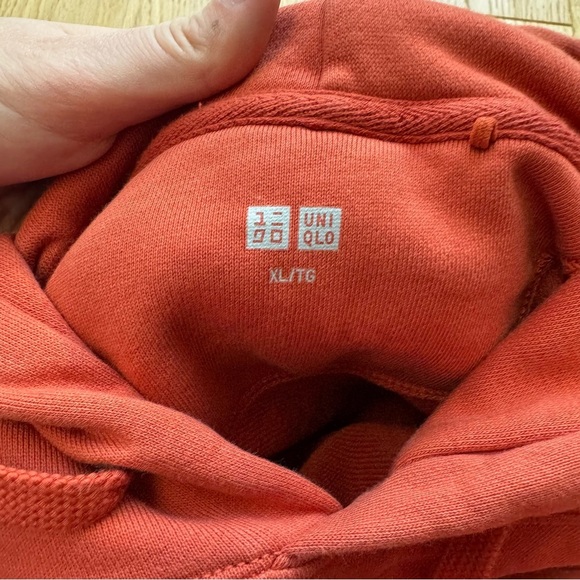 UNIQLO ORANGE SWEAT PULLOVER HOODIE - XL - Picture 8 of 11